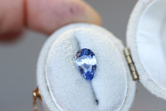 2.01ct Pear Purple Blue Sapphire