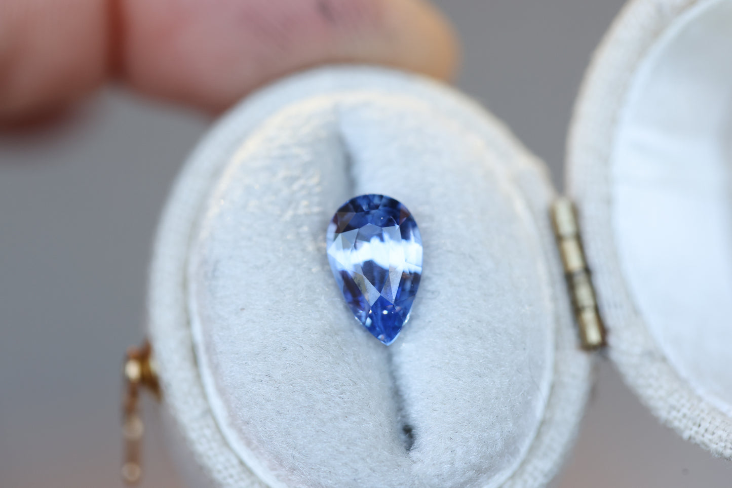 2.01ct Pear Purple Blue Sapphire