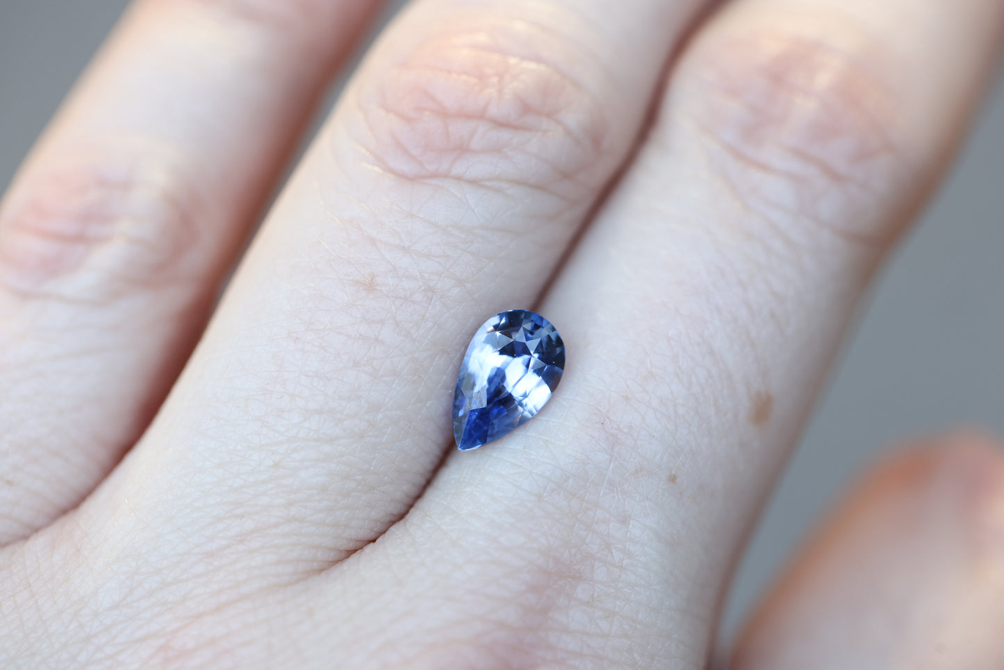 2.01ct Pear Purple Blue Sapphire