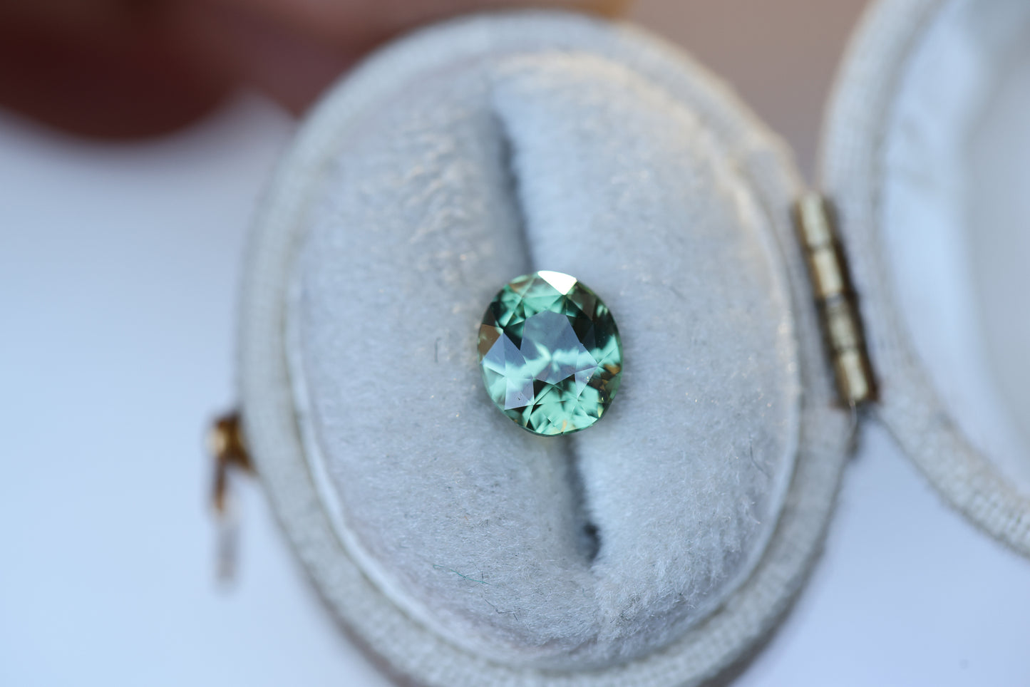 1.66ct Oval Green Sapphire