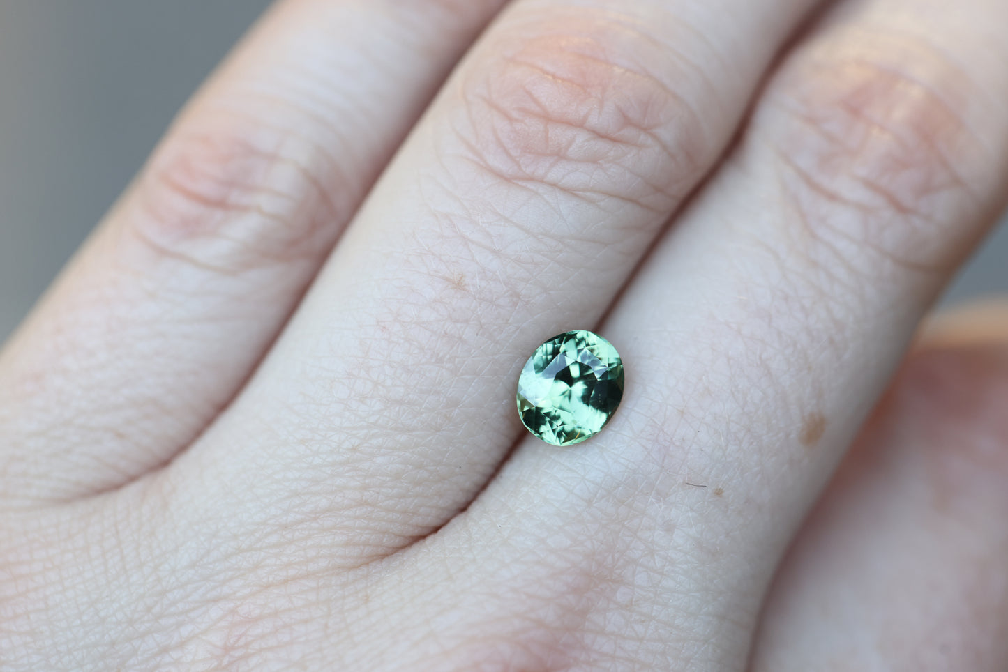 1.66ct Oval Green Sapphire