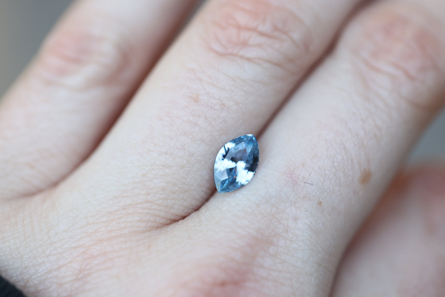 1.5ct Marquise Lighter Medium Blue Sapphire