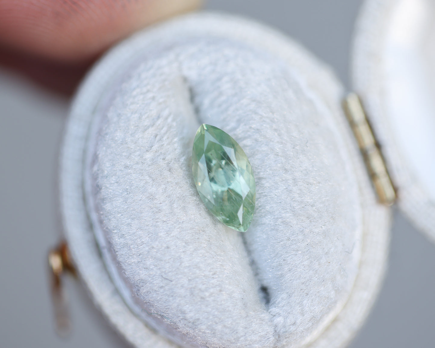 1.61ct Marquise Green Yellow Sapphire