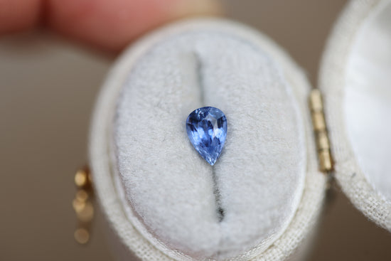 1.05ct Pear Blue Sapphire