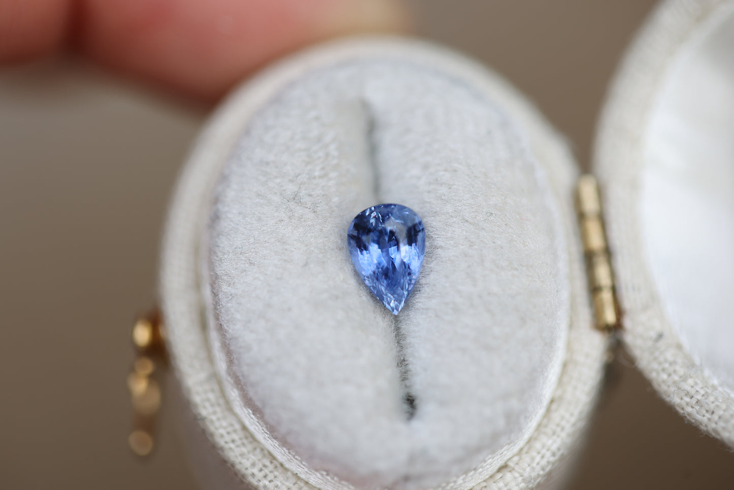 1.05ct Pear Blue Sapphire