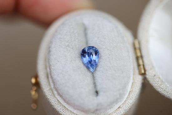 1.05ct Pear Blue Sapphire