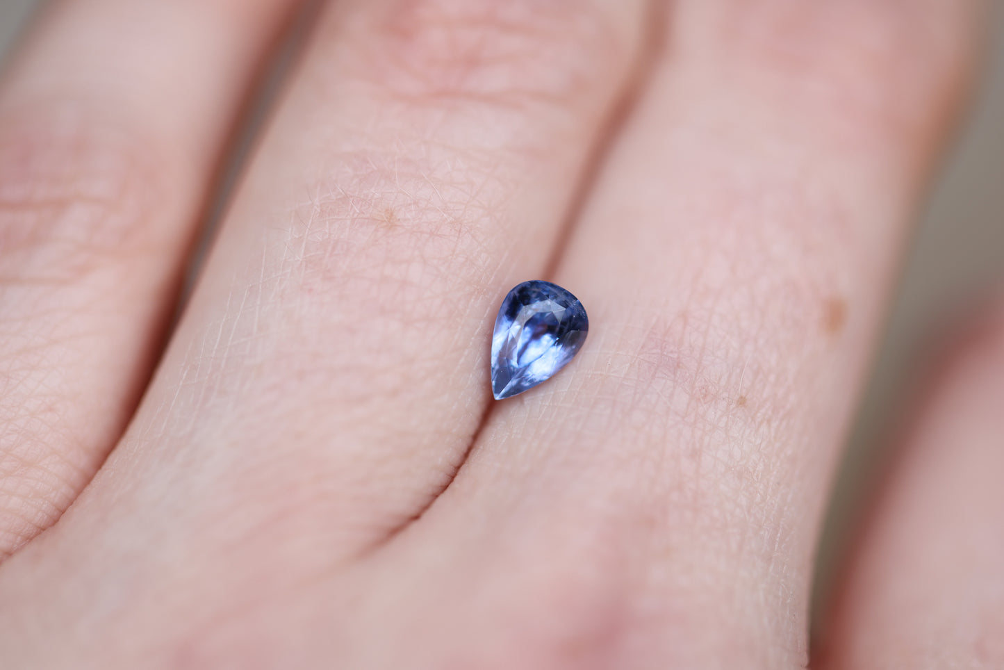 1.05ct Pear Blue Sapphire