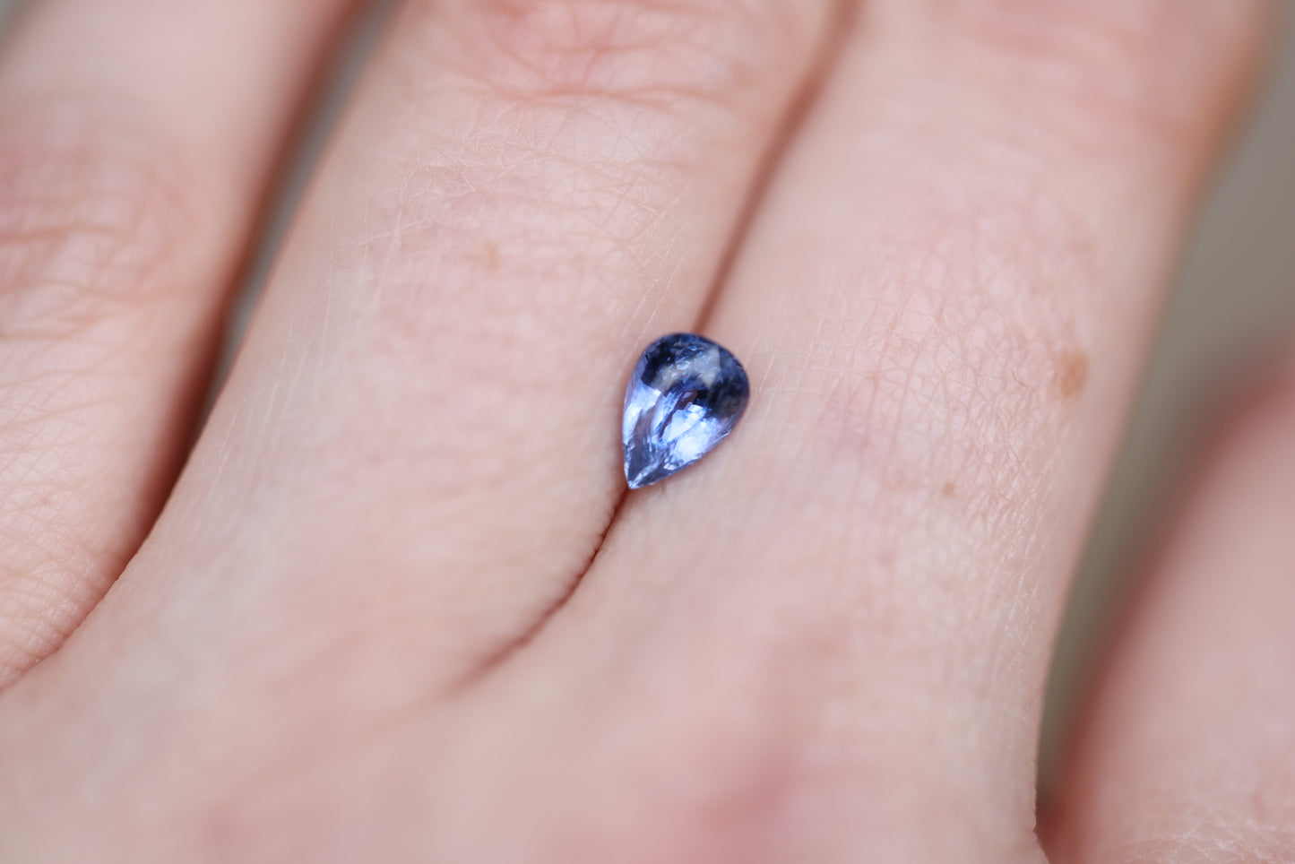 1.05ct Pear Blue Sapphire