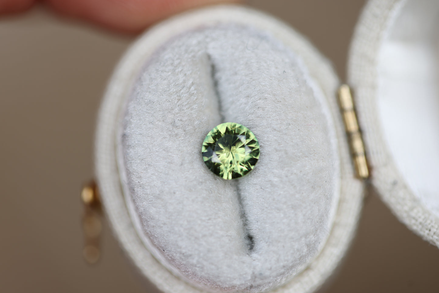 .88ct Round Green Sapphire