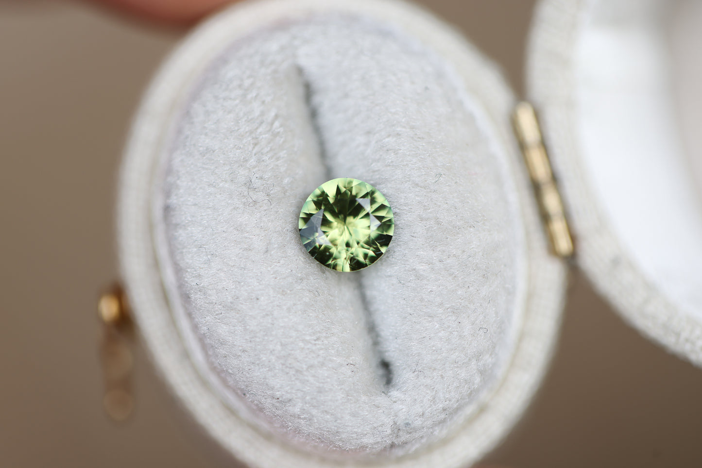 .88ct Round Green Sapphire