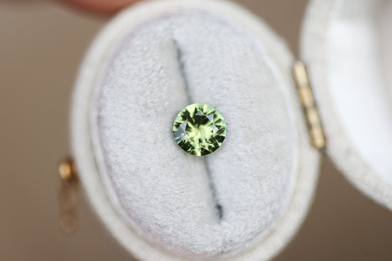 .88ct Round Green Sapphire