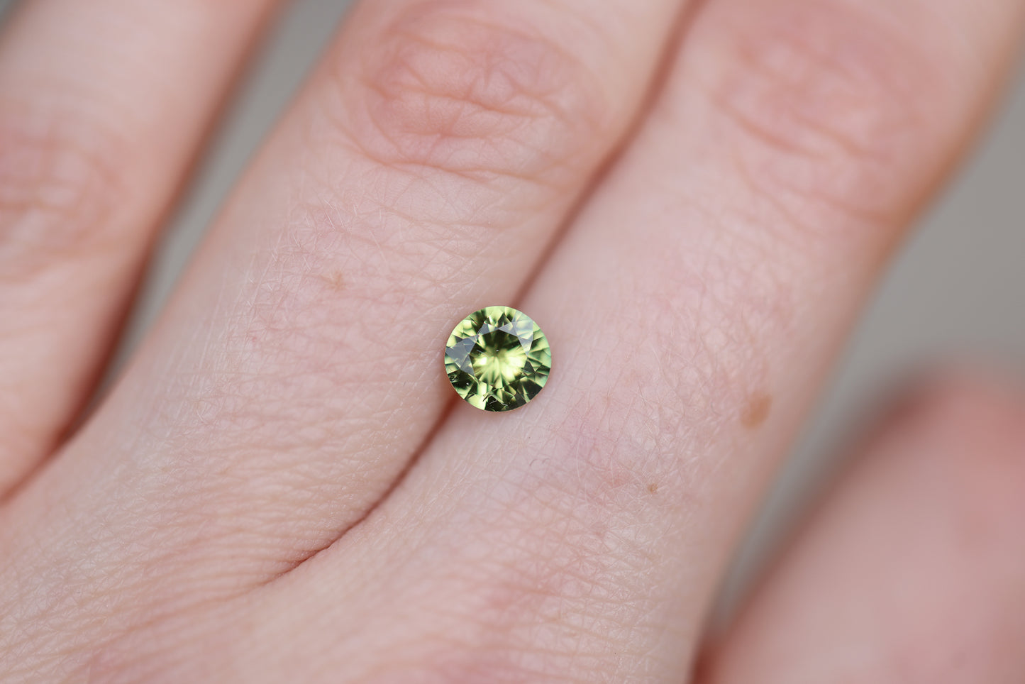 .88ct Round Green Sapphire