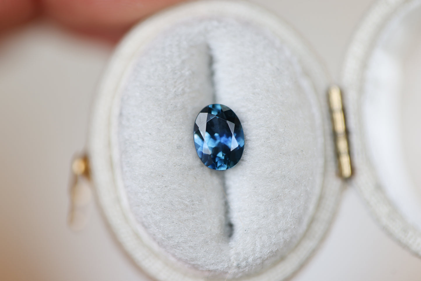 1.28ct Oval Blue Sapphire