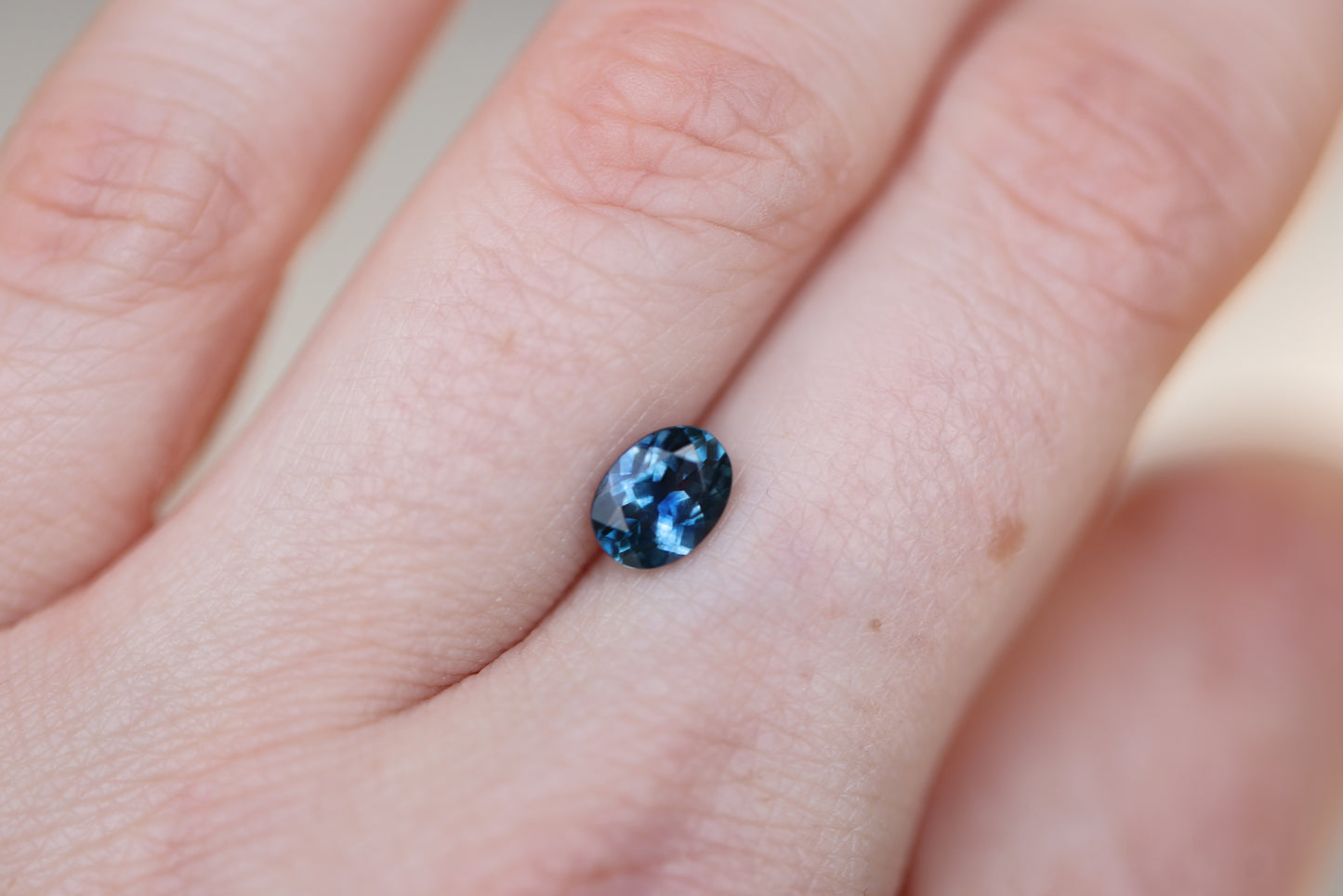 1.28ct Oval Blue Sapphire