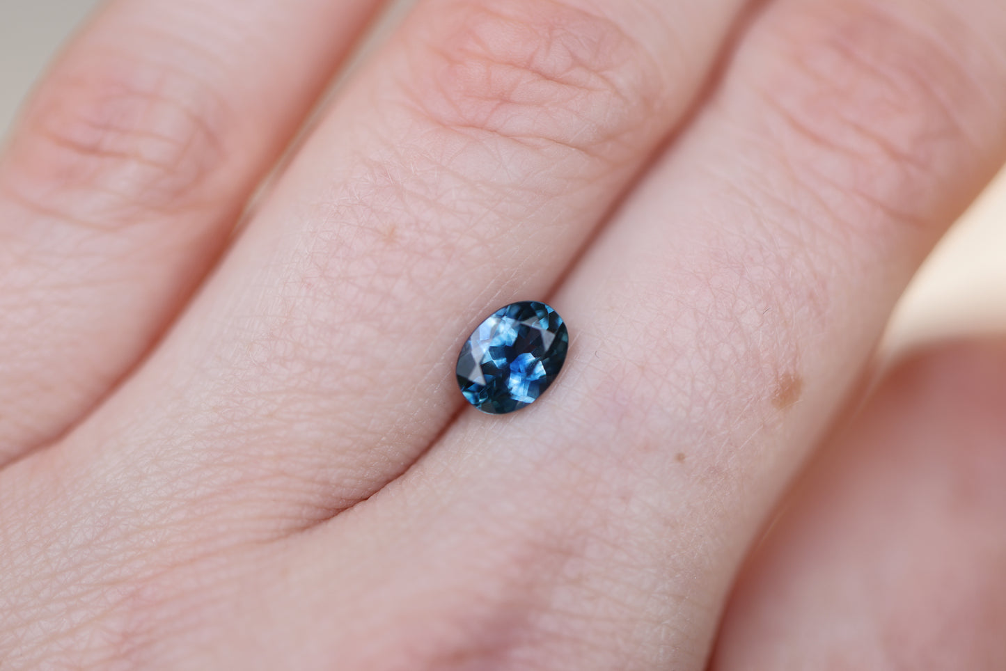 1.28ct Oval Blue Sapphire