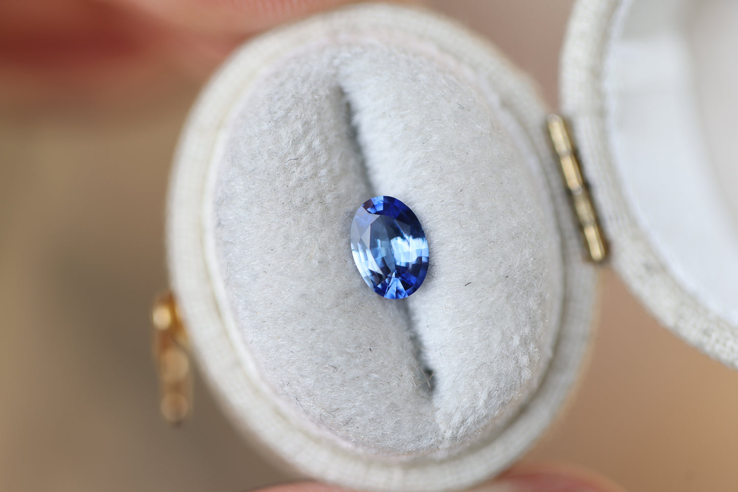 .75ct Oval Deep Blue Sapphire