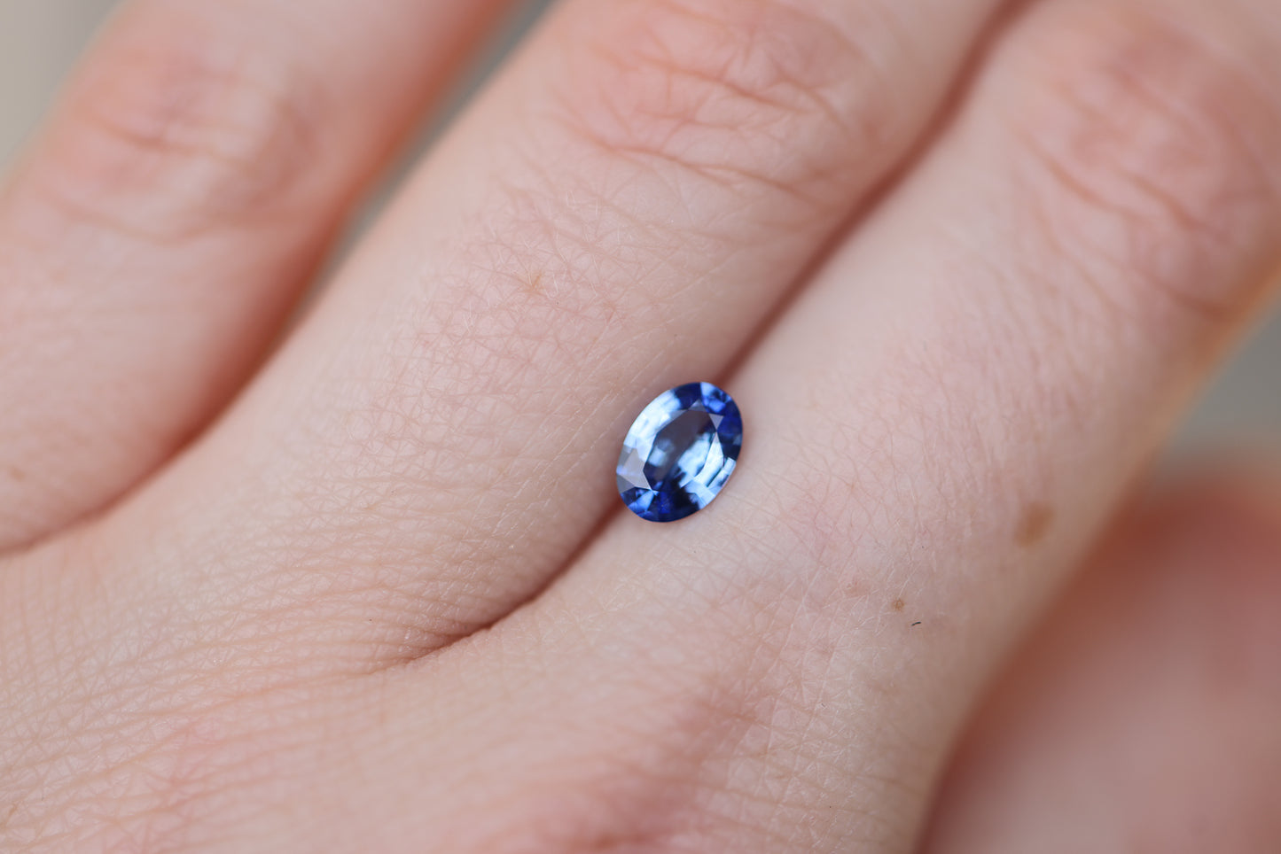 .75ct Oval Deep Blue Sapphire