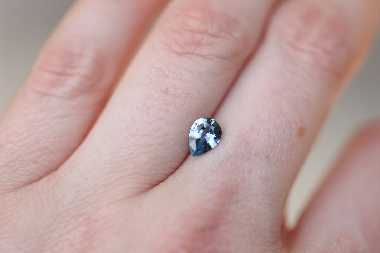 .84ct Pear Blue Sapphire