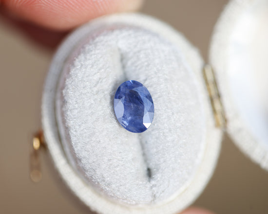 1.52ct Oval Blue Purple Sapphire