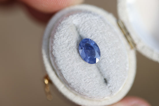 1.52ct Oval Blue Purple Sapphire