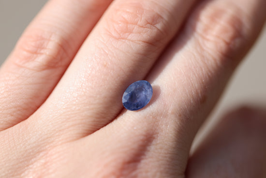 1.52ct Oval Blue Purple Sapphire