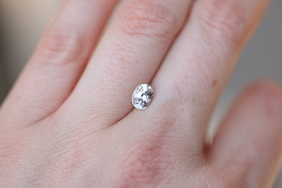 1.17ct Oval White Sapphire