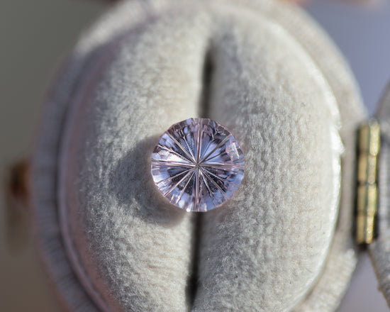 ON HOLD 1.93ct round light pink sapphire - Starbrite cut by John Dyer