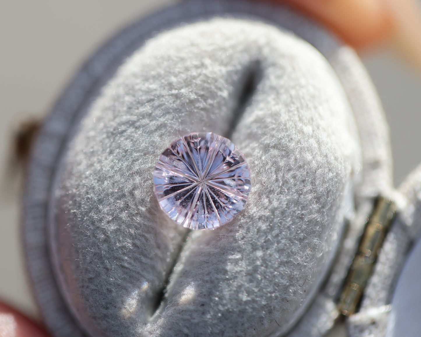 ON HOLD 1.93ct round light pink sapphire - Starbrite cut by John Dyer