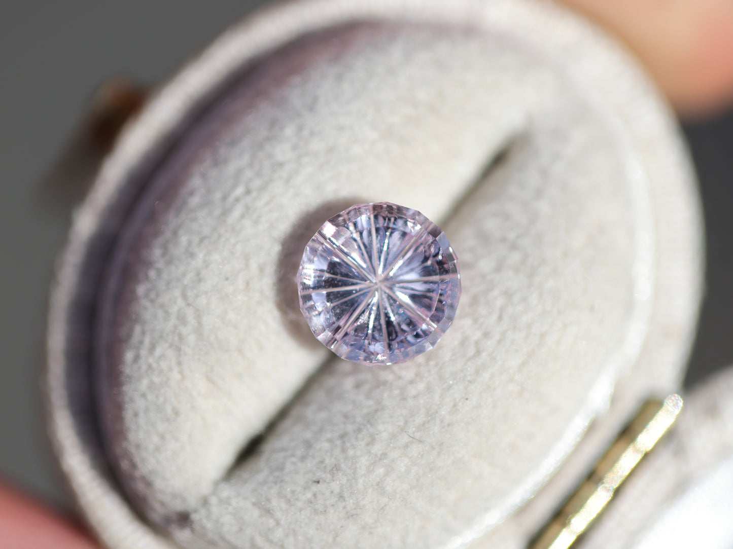 ON HOLD 1.93ct round light pink sapphire - Starbrite cut by John Dyer