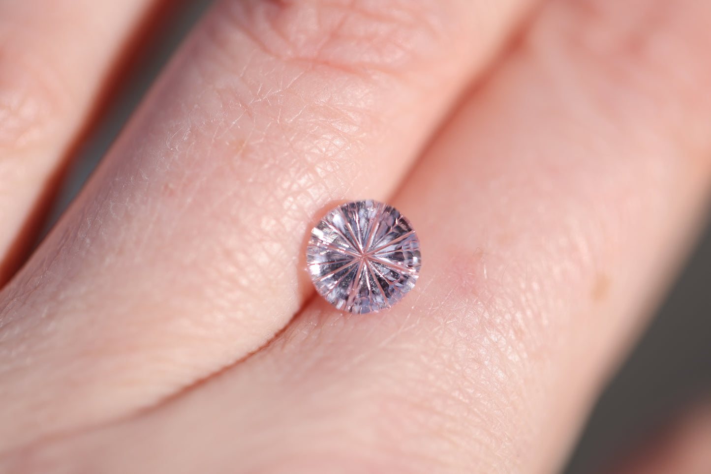 ON HOLD 1.93ct round light pink sapphire - Starbrite cut by John Dyer