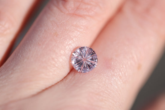 ON HOLD 1.93ct round light pink sapphire - Starbrite cut by John Dyer