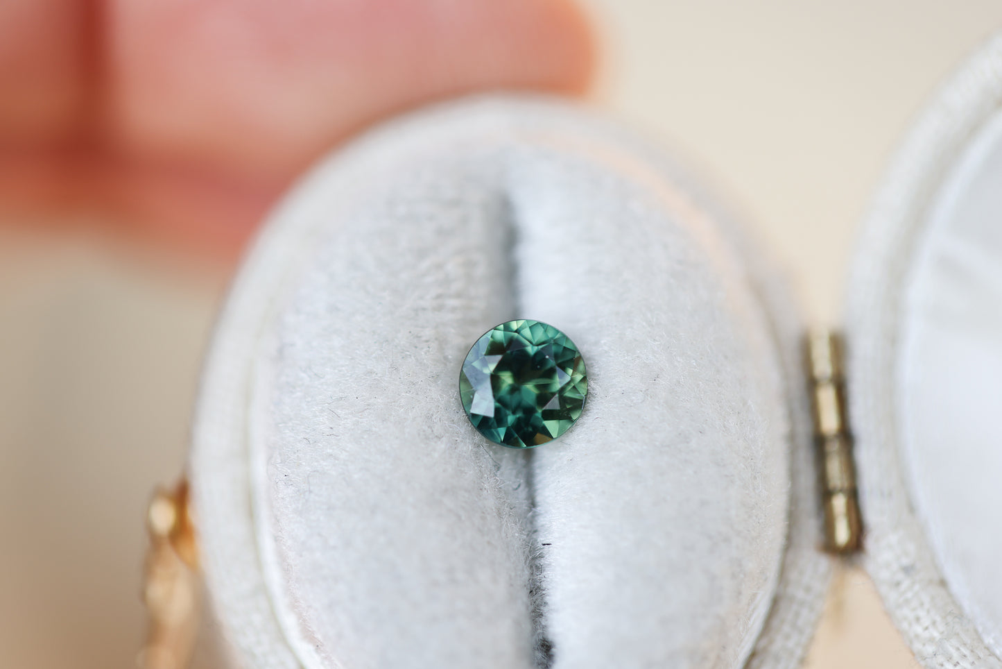 .81ct Green Teal Sapphire