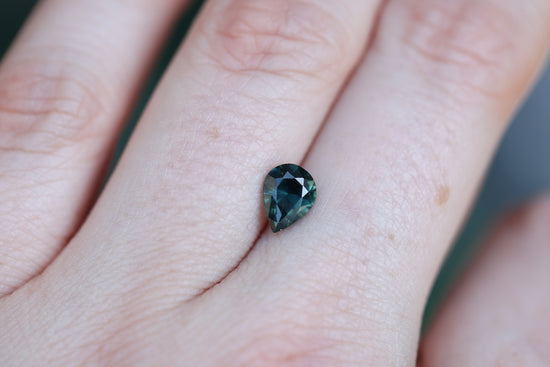 1.14ct Pear Teal Green/Blue Sapphire