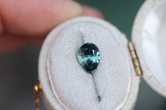 1.74ct Pear Teal Sapphire