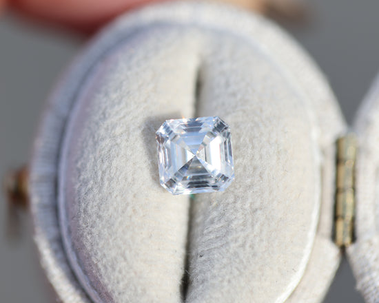 1.61ct asscher cut lab diamond, D/VVS2