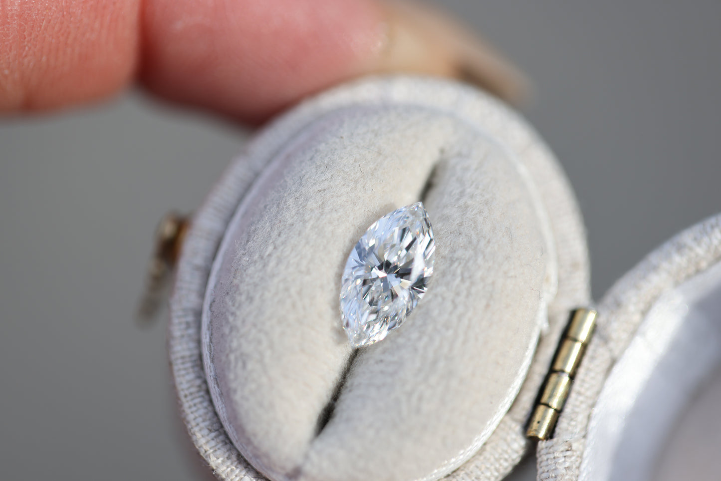 1.25ct marquise lab diamond, E/VS1