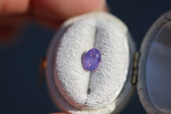 ON HOLD 1.1ct Oval Opalescent Purple Pink Sapphire