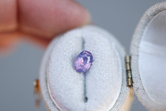 ON HOLD 1.1ct Oval Opalescent Purple Pink Sapphire