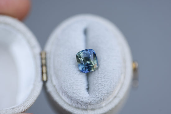 2.35ct Square/Cushion Cut Mix Parti Sapphire