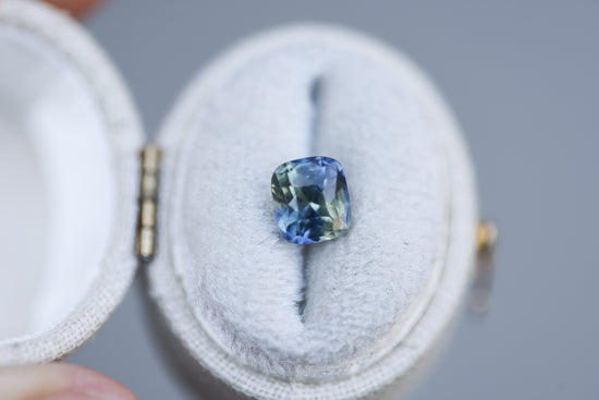 2.35ct Square/Cushion Cut Mix Parti Sapphire