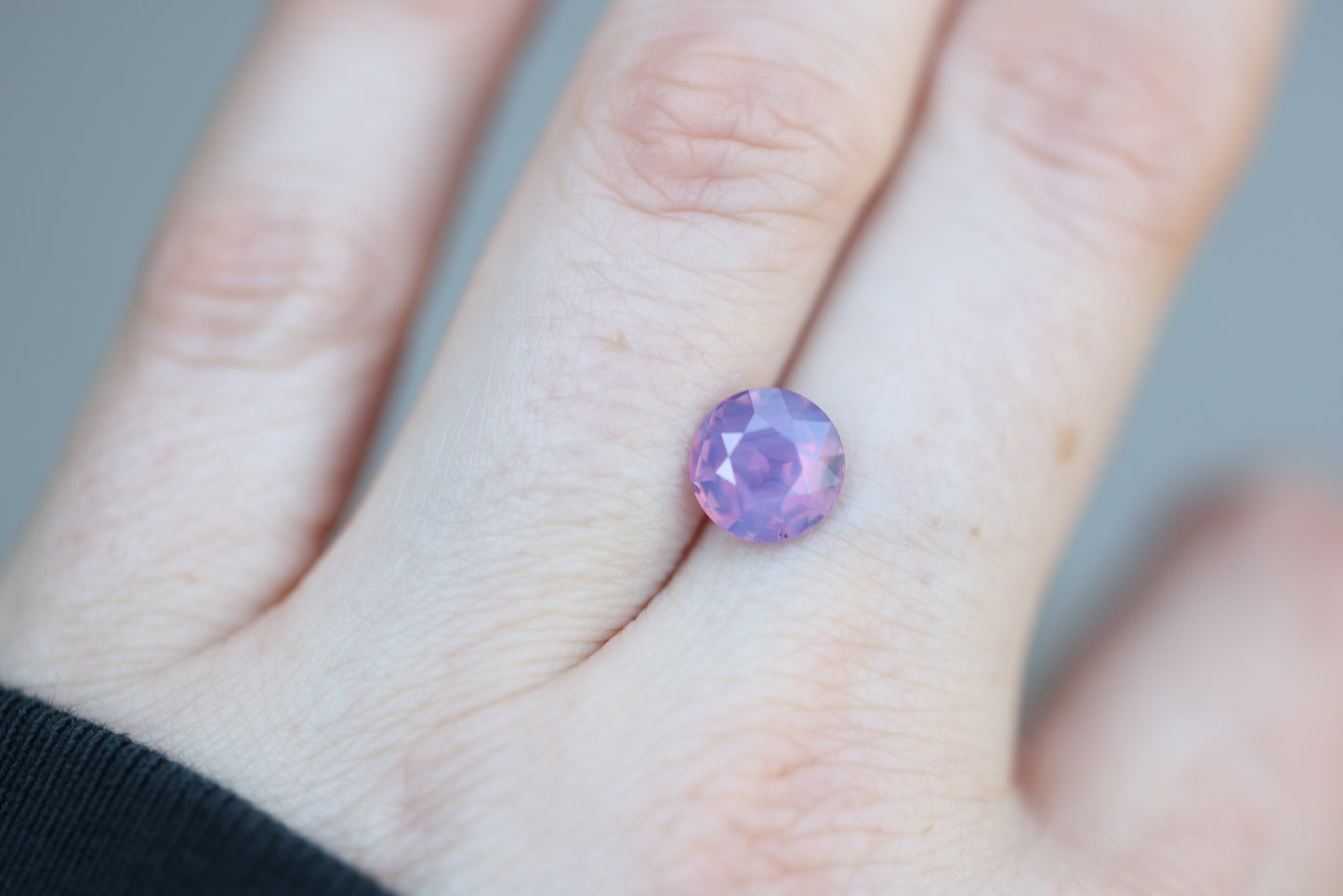 2.5ct Round Opalescent Purple Pink Sapphire