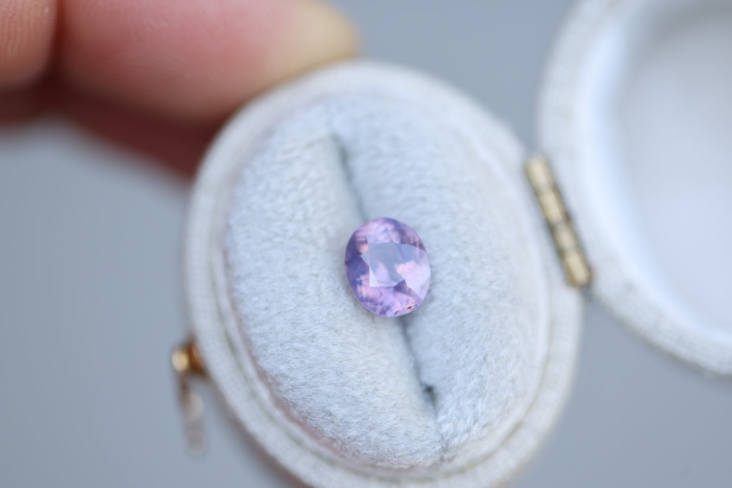 1.37ct Oval Opalescent Pink Purple Sapphire