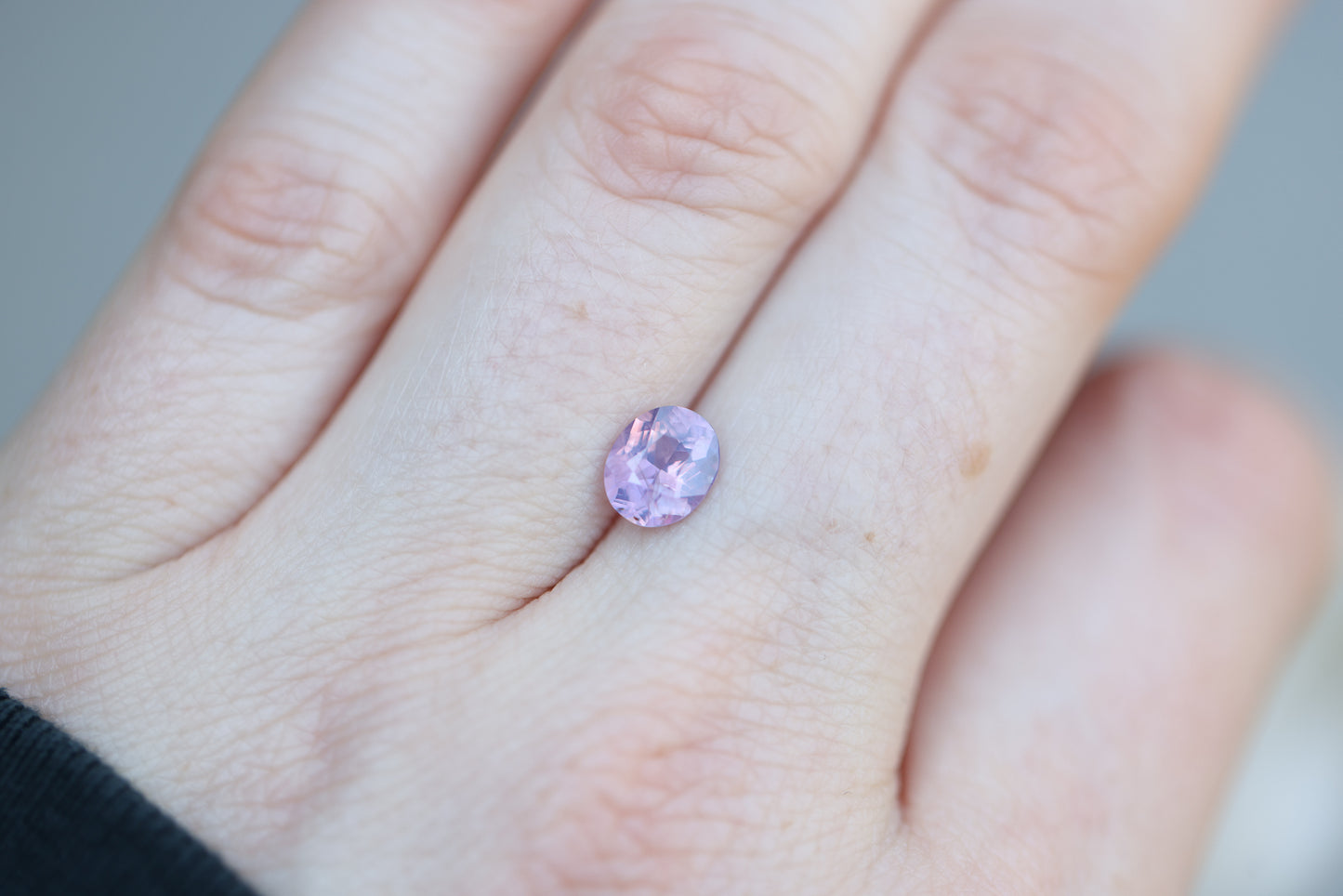 1.37ct Oval Opalescent Pink Purple Sapphire