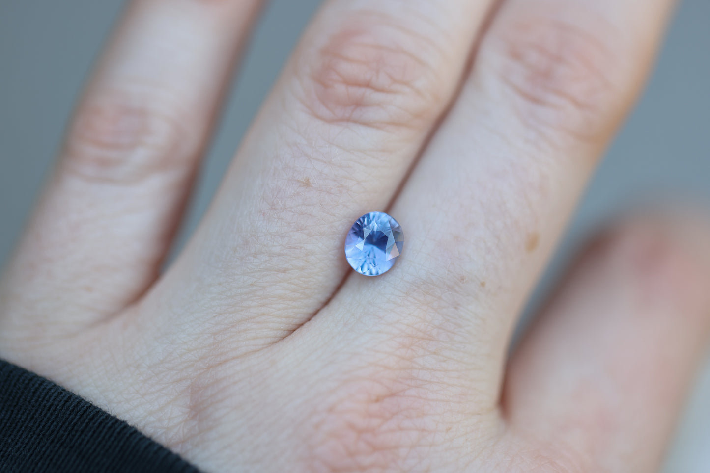 1.61ct Oval Periwinkle Purple Blue Sapphire