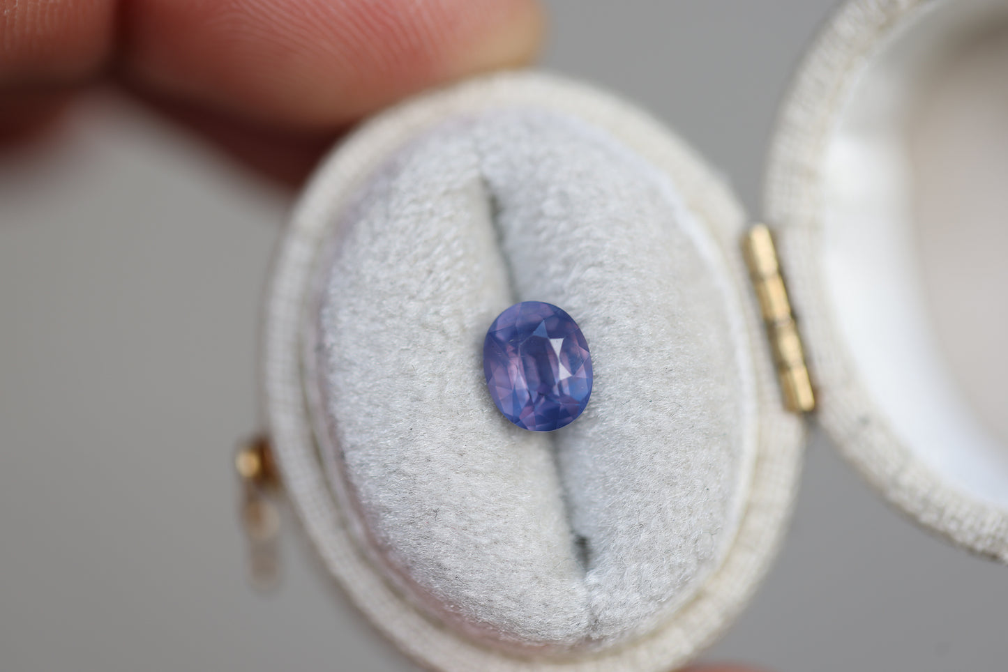 1.25ct Oval Opalescent Purple with a little Pink Sapphire