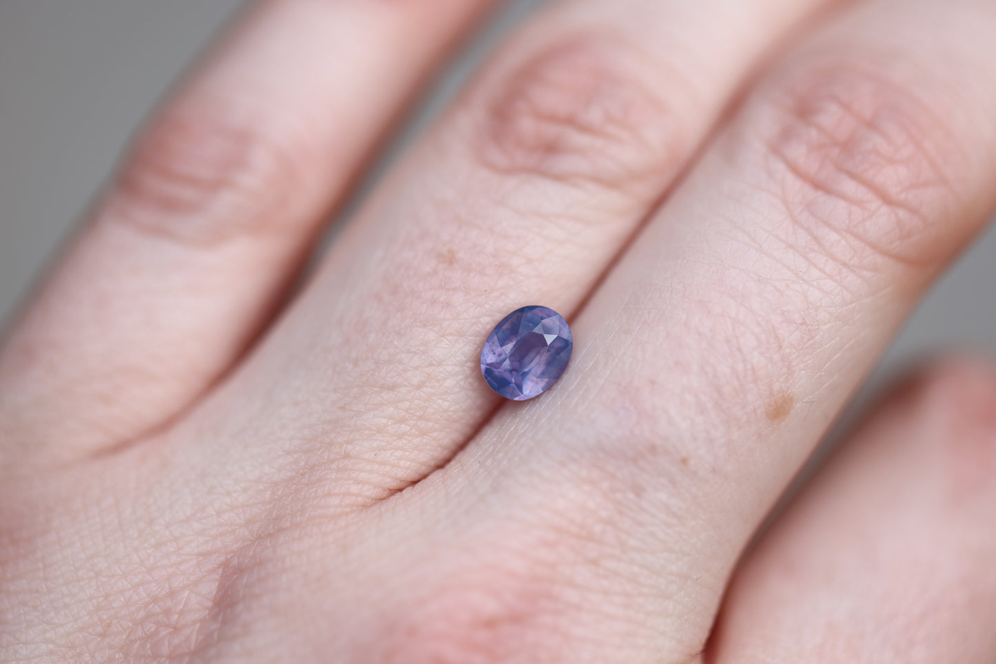 1.25ct Oval Opalescent Purple with a little Pink Sapphire