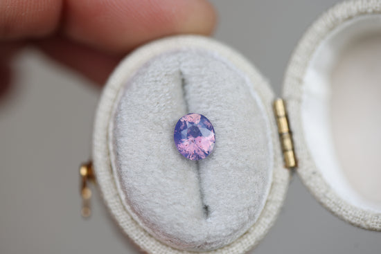 1.11ct Oval Opalescent Purple Pink Sapphire