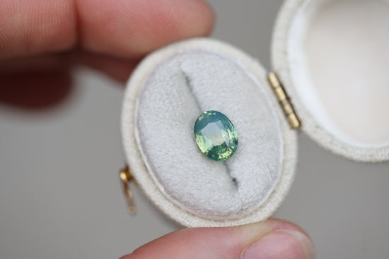 2.07ct Oval Green Teal Sapphire