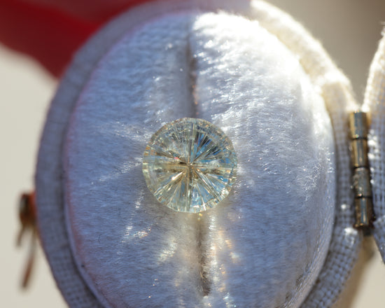 2.32ct round parti sapphire - Starbrite cut by John Dyer