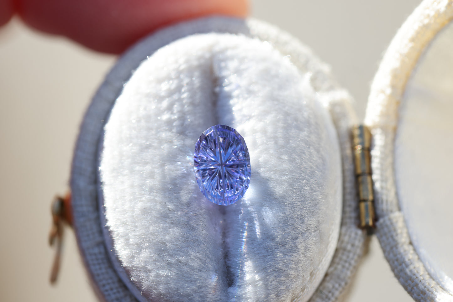 1.3ct oval tanzanite - Starbrite cut by John Dyer